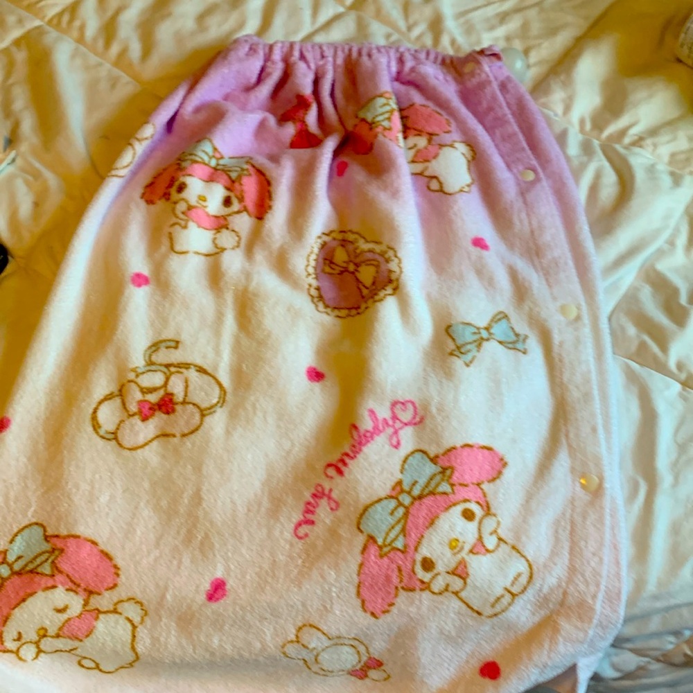 Waist My Melody towel so adorable